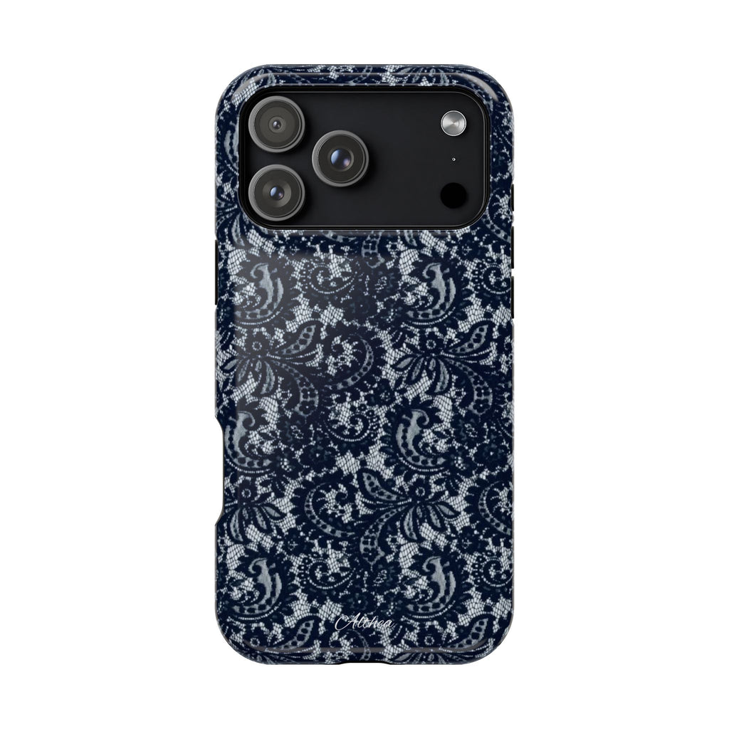 Navy Blue Lace